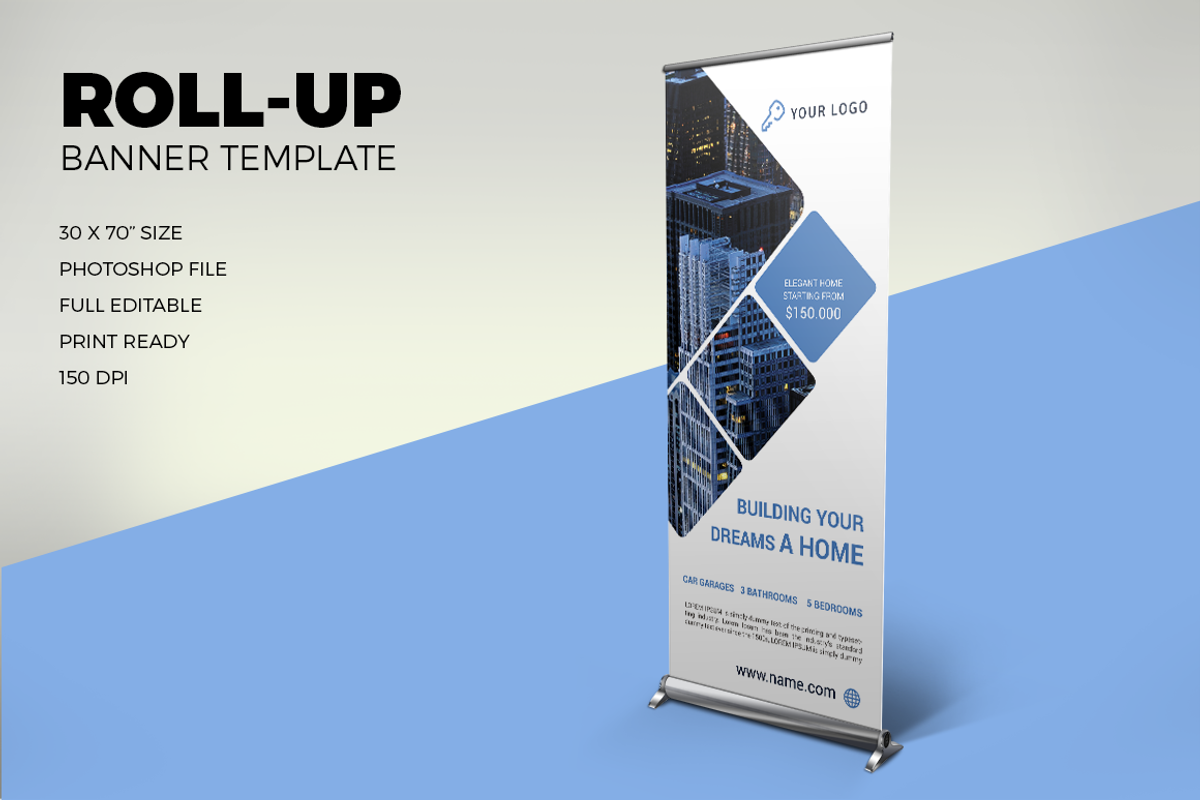 Real Estate Roll-Up Banner - SK, a Presentation Template by UNIK Agency