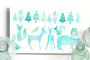 Woodland Christmas Graphics, an Illustration by WeLivedHappilyEverAfter (Thumbnail 2 of 7)