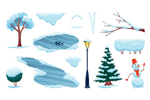 Winter nature design element, an Object Illustration by Things for designers