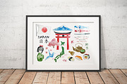 Watercolor - JAPAN POSTER, a Decorative Illustration by bylin_illustration (Thumbnail 3 of 3)