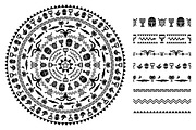 African Tribal Ornaments & Brushes, a Pattern Graphic by Lianella's Shop (Thumbnail 3 of 5)