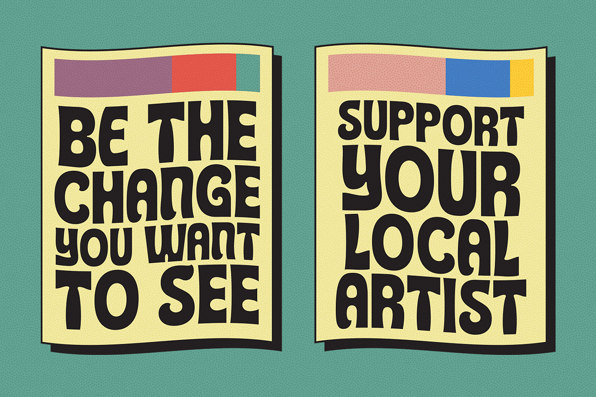 TNSC Gizard - Psychedelic Font, a Sans Serif Font by The Native Saint Club (Photo 12 of 13)