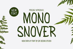 Mono Snover - Nature Font