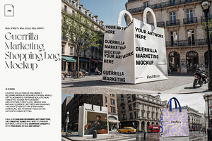 Guerrilla Marketing Shop Bag Mockup