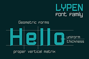 Lypen font family, a Sans Serif Font by vlad.berla (Thumbnail 3 of 7)