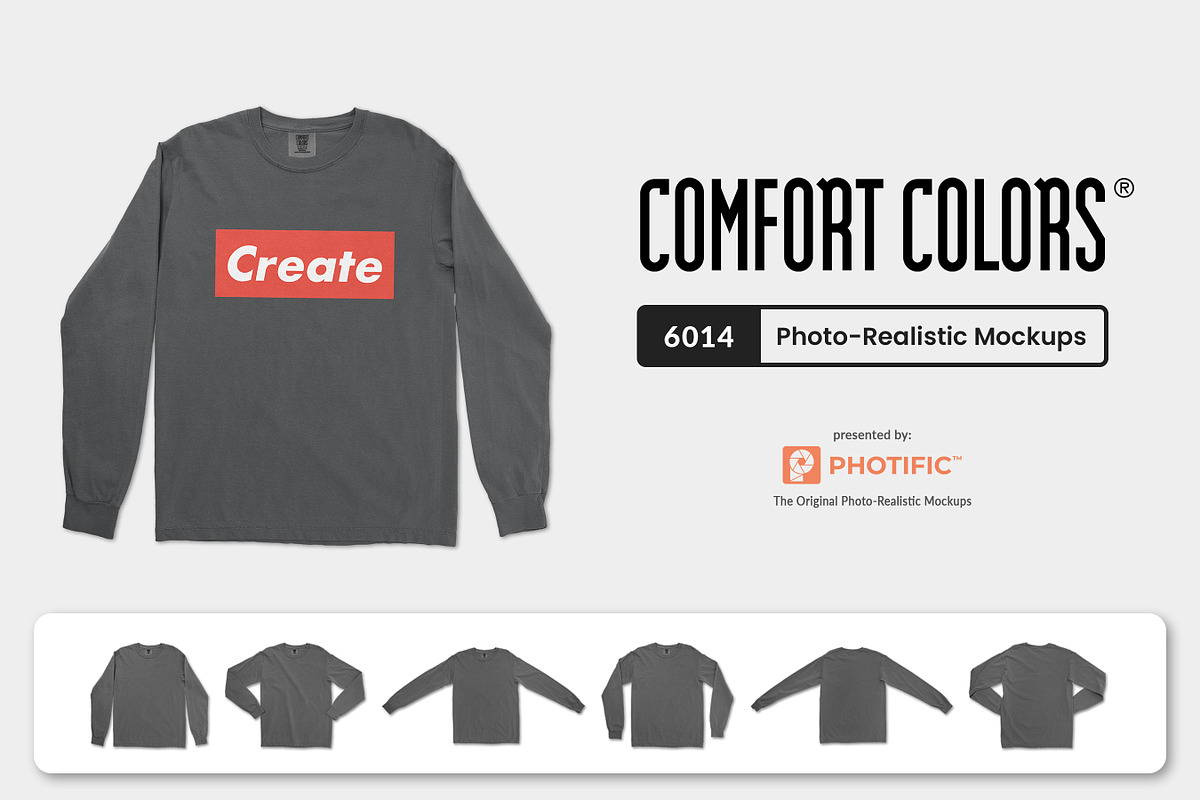 Comfort Colors 6014 Mockups, a Shirt Mockup by Photific (Photo 1 of 6)