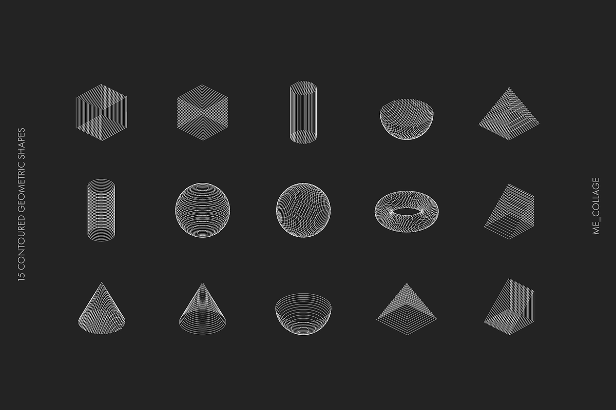Contoured Vector Geometric Shapes, an Object Graphic by ME_COLLAGE (Photo 15 of 17)