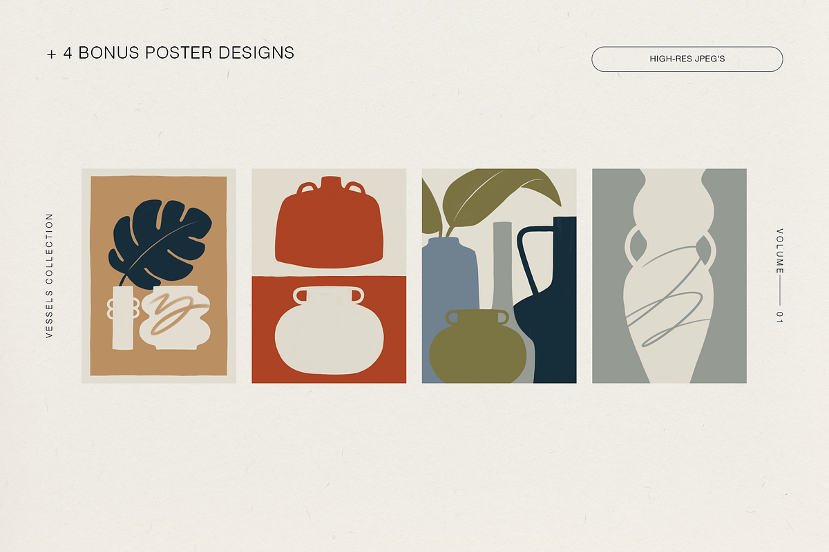 Ceramic Vessel & Vase Silhouettes, an Object Illustration by Wide Eyes (Photo 8 of 13)