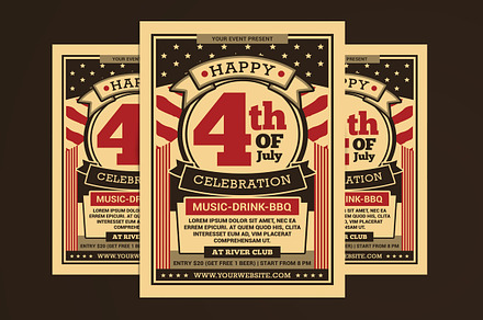 4th of July Flyer, a Flyer Template by Muhamad Iqbal hidayat