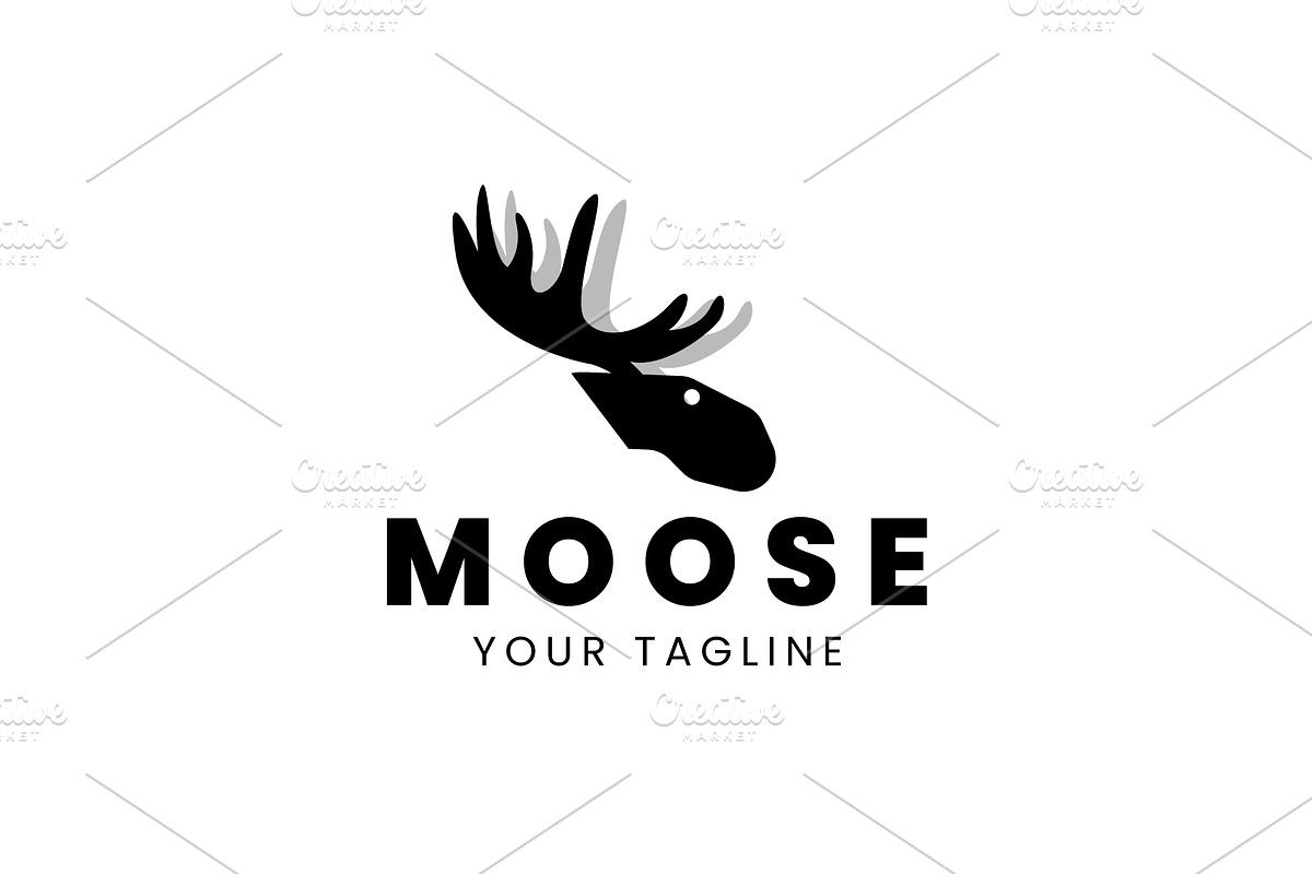 Moose logo vector icon illustration, a Branding & Logo Template by Dyn Studio
