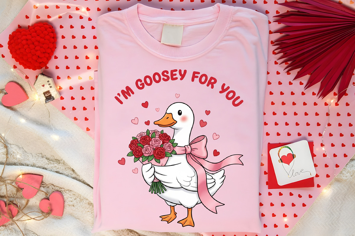 I'm Goosey For You Png, Valentine's, an Illustration by Canvas Craft (Photo 7 of 7)