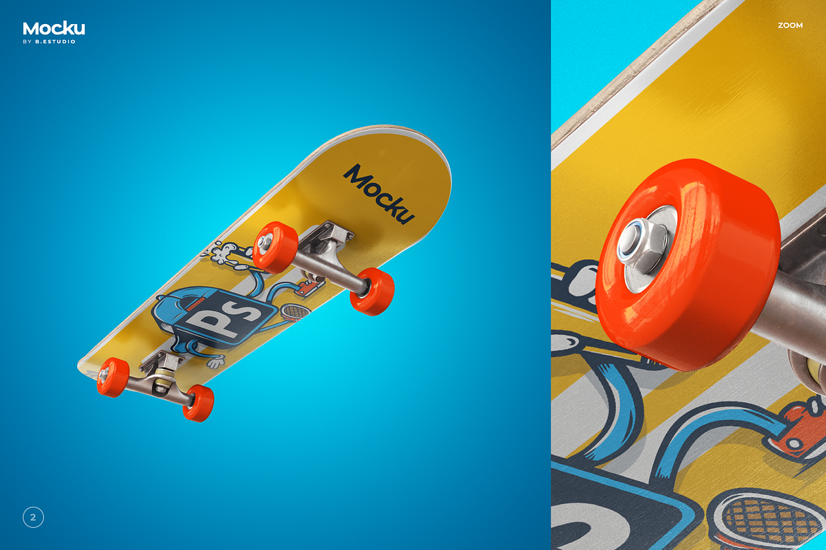 Skate mockup, a Product Mockup by Mocku (Photo 7 of 15)