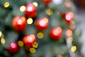 Blurry new year and christmas lights featuring light, bokeh, and holiday