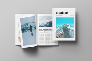 Maine Magazine Template