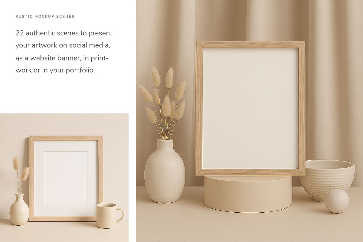 Frame Mockup Scene Collection, a Household Mockup by Ruben Stom (Photo 3 of 10)
