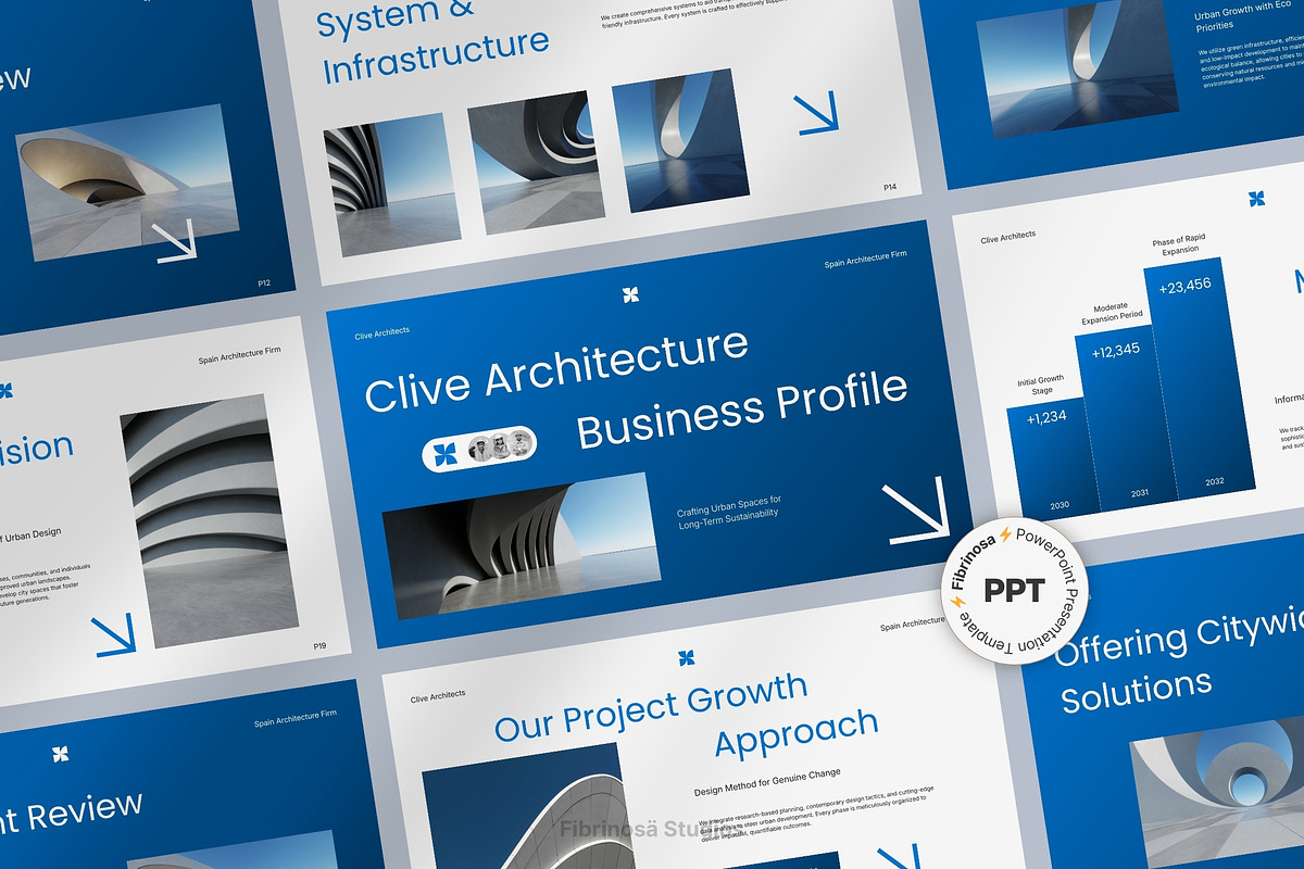 Architecture Business Profile, a Presentation Template by FIBRINOSÄ (Photo 1 of 9)