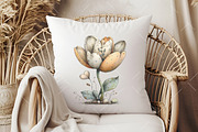 Whimsical Spring Tulip Flower Clipar, an Illustration by OK Design (Thumbnail 5 of 5)