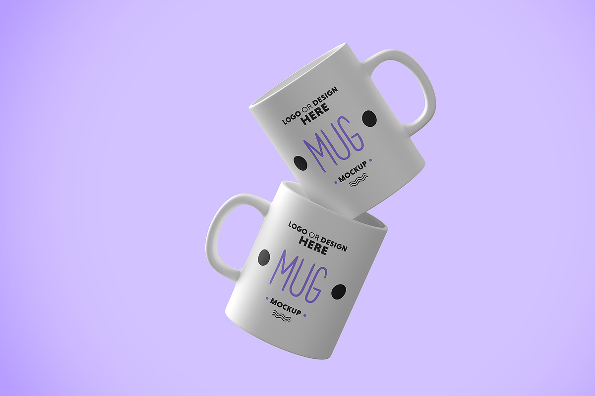 White Ceramic Mug Mock-up, a Cups & Container Mockup by imonedesign