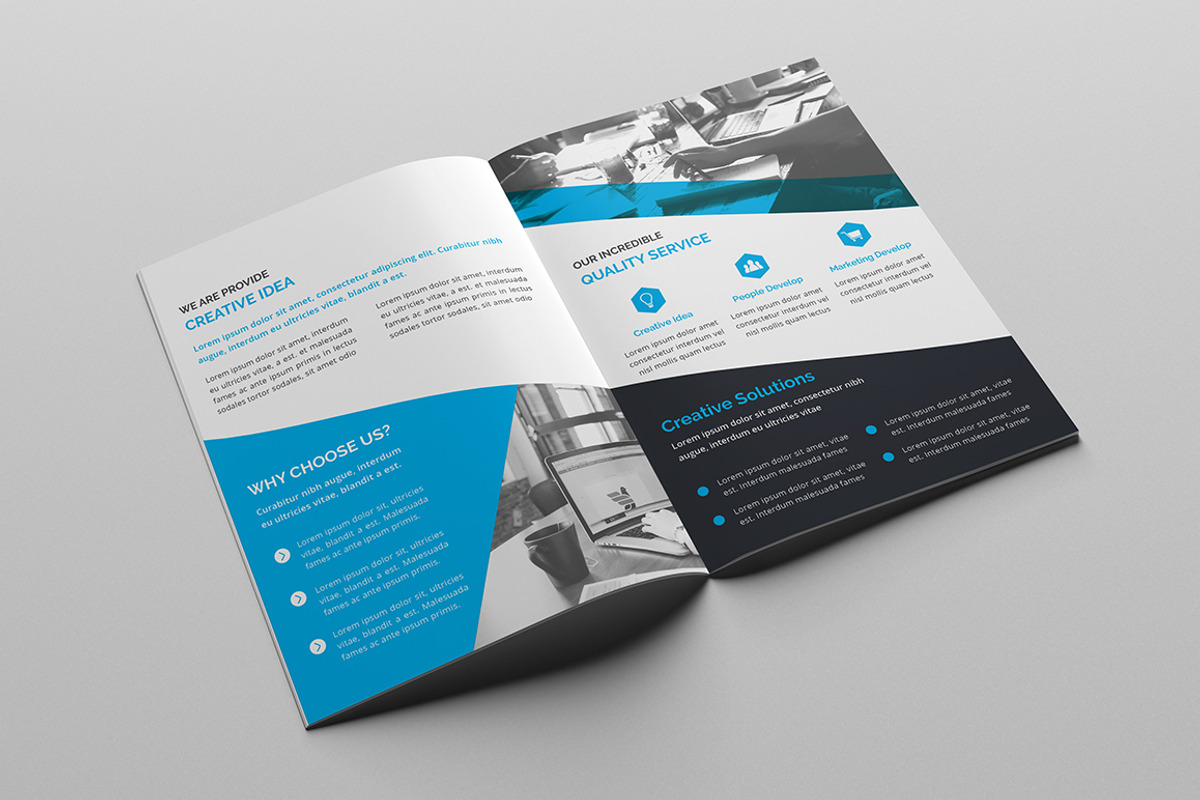 Business Bi-Fold Brochure, a Brochure Template by design_pick (Photo 2 of 4)