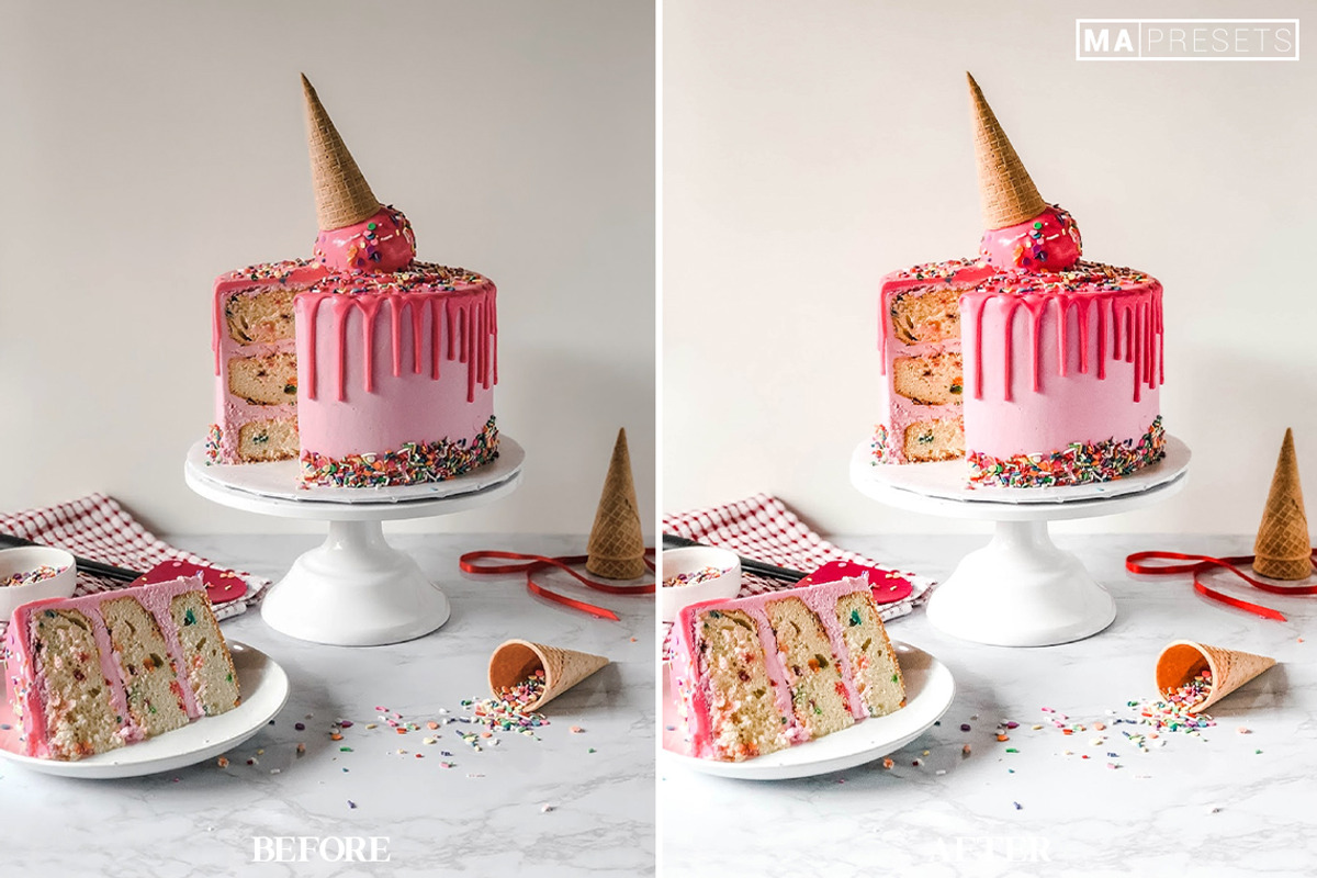 10 STYLED CAKE Lightroom Presets, a Preset Add-On by MaPresets (Photo 6 of 14)