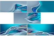 5 Abstract Turquoise 3D Backgrounds, a Background Graphic by BazziBa♥ (Thumbnail 2 of 5)