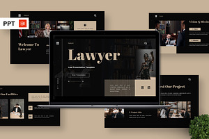 Lawyer - Law Powerpoint, a Presentation Template by Deepslide Studio
