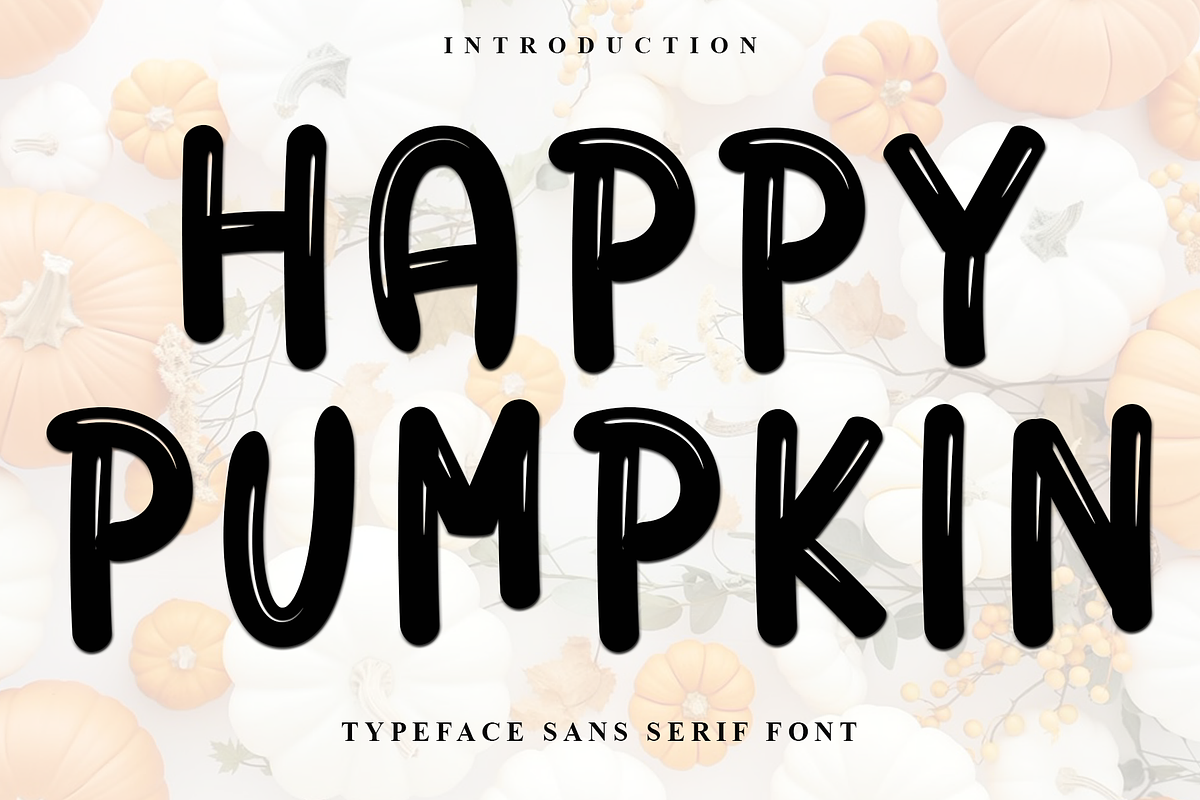 Happy Pumpkin, a Script Font by FreshTypeINK (Photo 1 of 8)