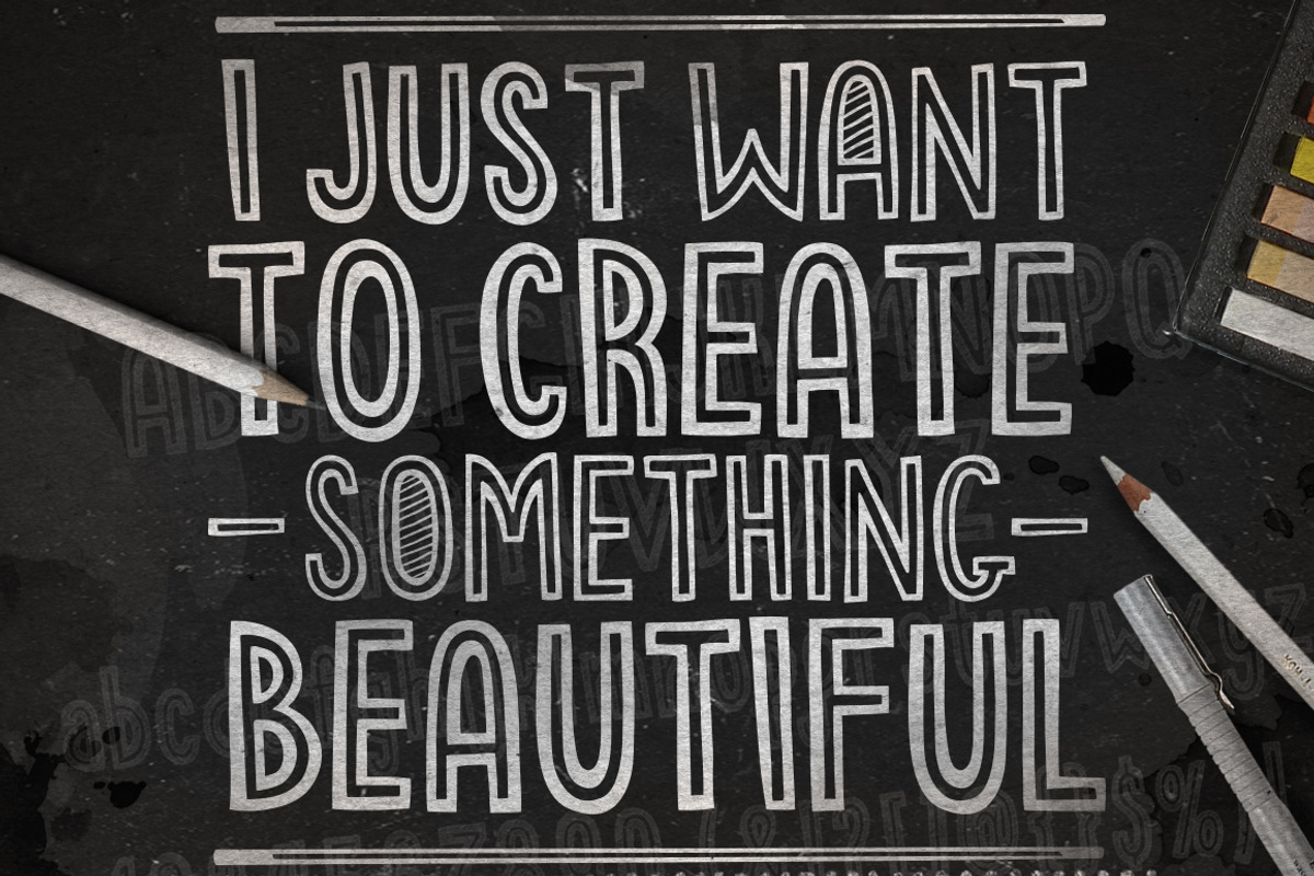 Stripecomic Typeface preview 5