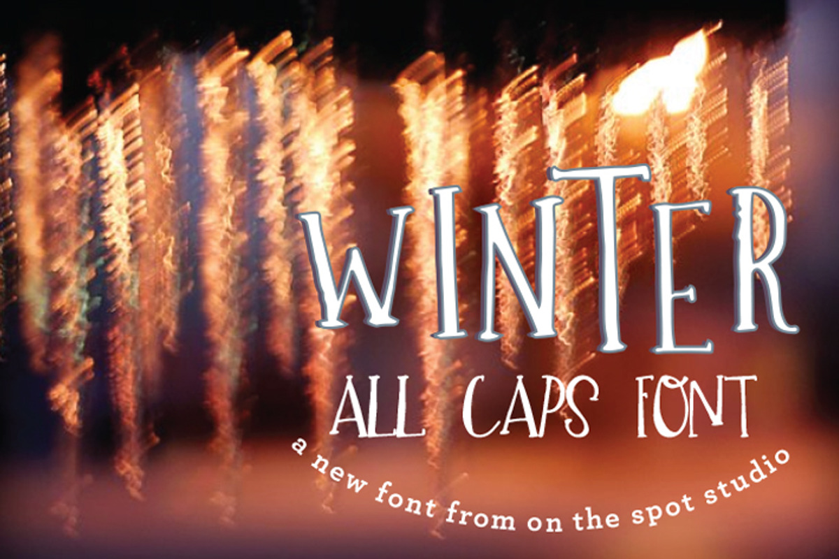 Winter - A Quirky All Caps Font preview 2