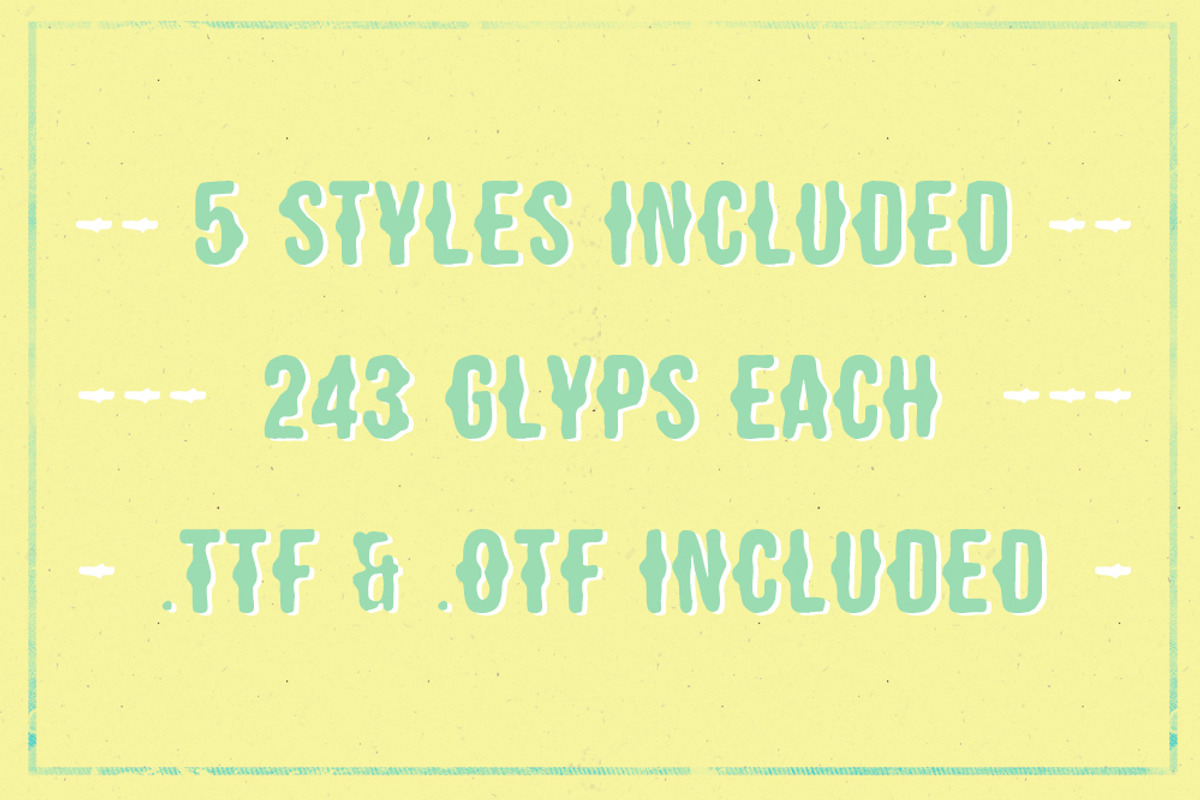 [30% off!] Shaken Font 5 Styles, a Font by Frisk Shop (Photo 5 of 5)