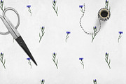 Wildflowers, stripes, checks bandle, a Pattern Graphic by Oksana Dovhopol Art (Thumbnail 16 of 23)