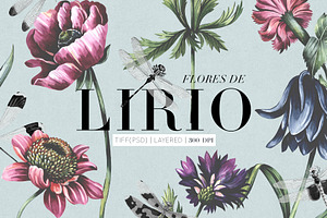 Flores De Lirios Print Patterns!