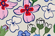 Bold Folk Naive Dark Floral Pattern, a Pattern Graphic by likorbut (Thumbnail 14 of 14)
