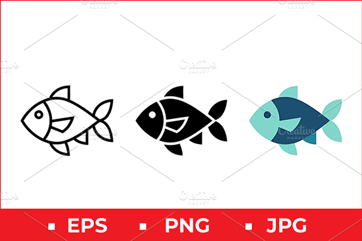Fish Icon Vector Design, a Solid Icon by Artonix (Photo 1 of 2)