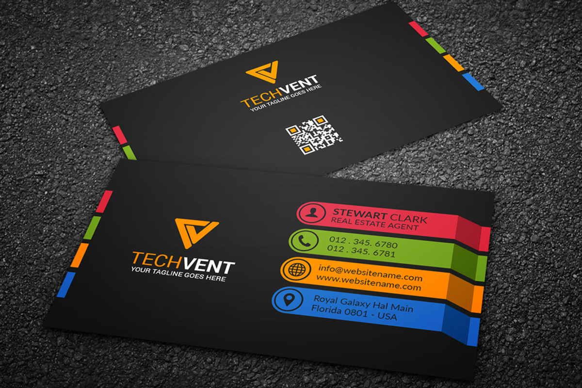 Colorful Creative Business Card, a Business Card Template by Shahjhan (Photo 3 of 3)