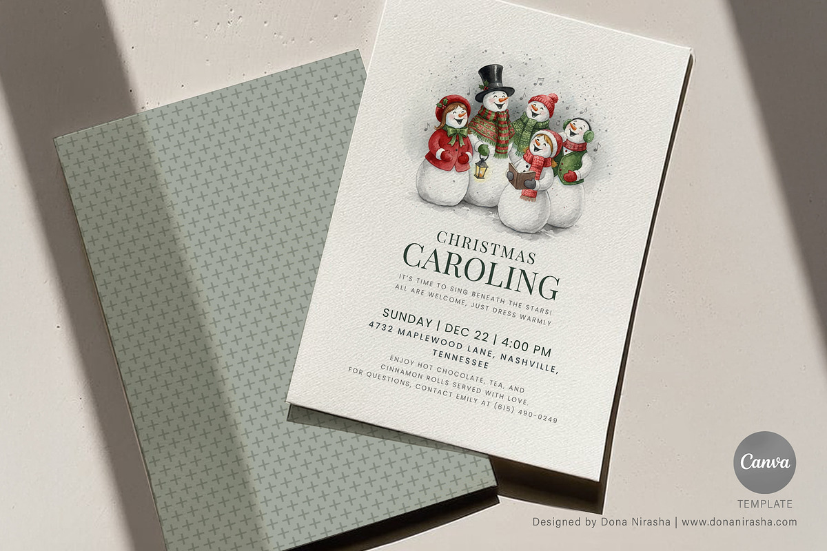 Christmas Invite Canva Temp - 29, a Marketing Template by BloomToLife By Dona (Photo 4 of 5)