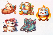 Kawaii Camping Clipart, an Illustration by Dream Creation (Thumbnail 7 of 7)