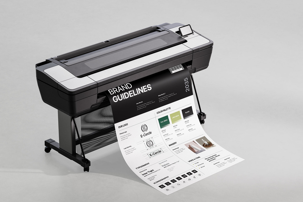 Brand Guideline Poster Template, a Poster Template by Spark_Creative (Photo 3 of 4)