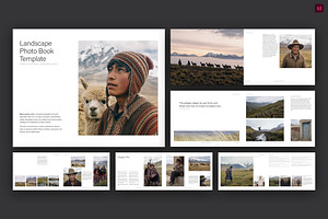 Landscape Photo Book Template, a Brochure Template by BrandPacks