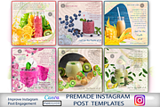 CANVA Templates Instagram Posts, a Social Media Template by Vibrant Design Shop (Thumbnail 7 of 7)