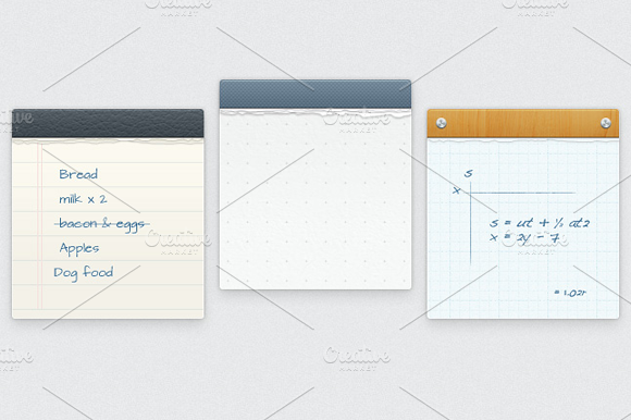 Note Pads Styles