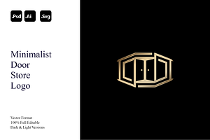 Minimalist Door Store Logo, a Branding & Logo Template by Luxury Logos