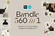 Instagram BUNDLE - Canva & PS, a Social Media Template by September 5th (Thumbnail 1 of 14)