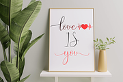 Heart Haily Script Heart Calligraphy, a Script Font by MC Creative (Thumbnail 7 of 10)