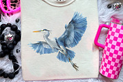 White Stork Clipart, Heron Clipart, an Illustration by CreationArt (Thumbnail 9 of 9)