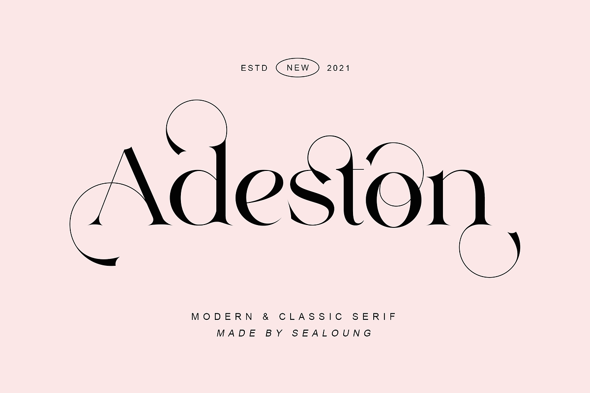 Adeston, a Serif Font by Sealoung (Photo 1 of 11)