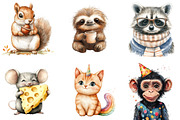 Quirky Animals Collection Clipart, an Illustration by DreamArtGraphic (Thumbnail 4 of 5)