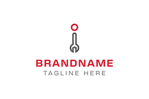 Letter I Wrench Logo, a Branding & Logo Template by Pray Art Design Studio