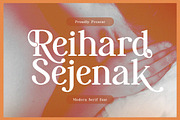 Reihard Sejenak | Modern Serif, a Serif Font by Denustudios (Thumbnail 1 of 13)