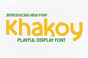 Khakoy | Display Playful Font, a Sans Serif Font by twinstd (Thumbnail 1 of 11)